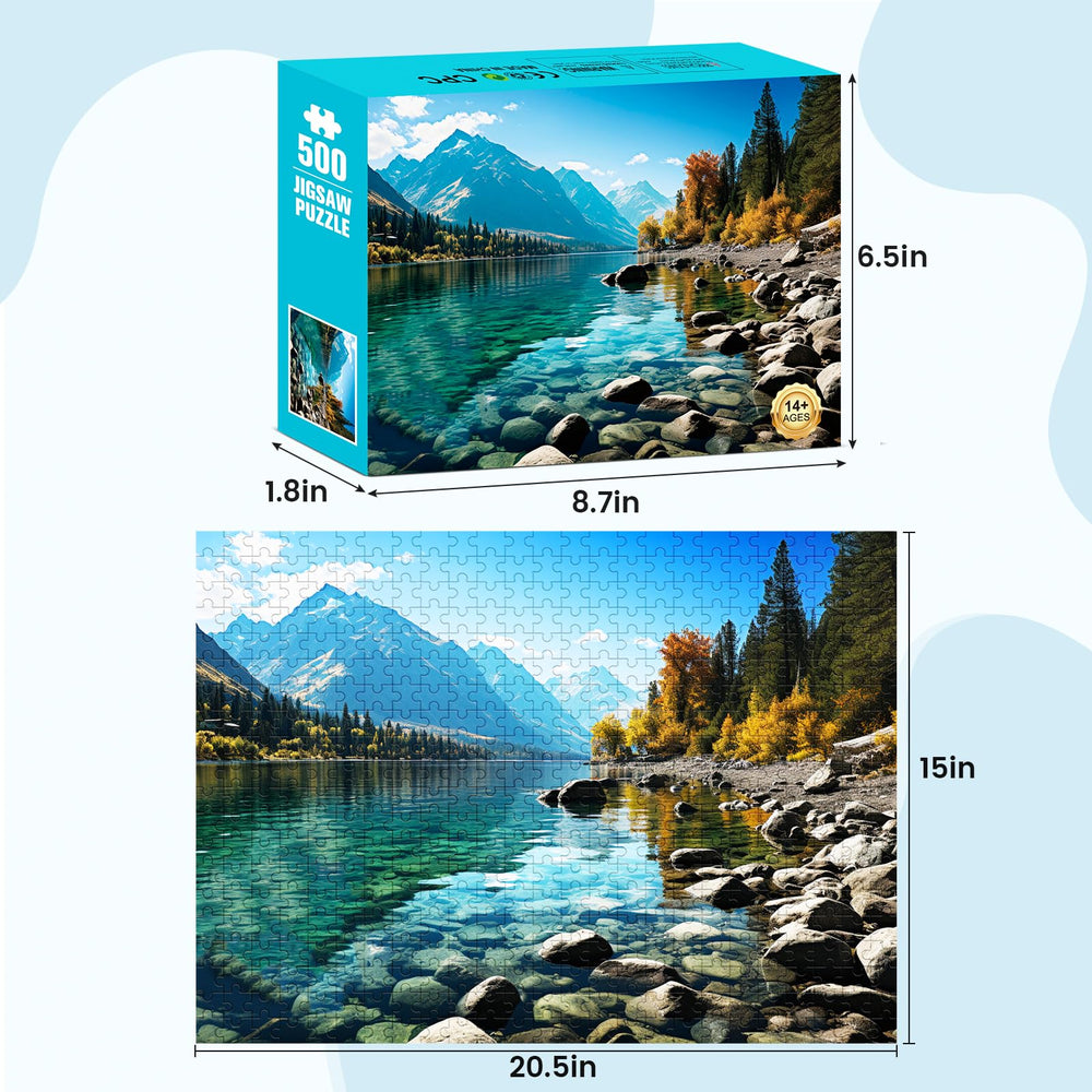 VOLUVOLU puzzle with vibrant colors from multi-color printing for vivid scenes