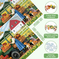 VOLUVOLU dogs and vegetables puzzle fosters conversation and shared focus.