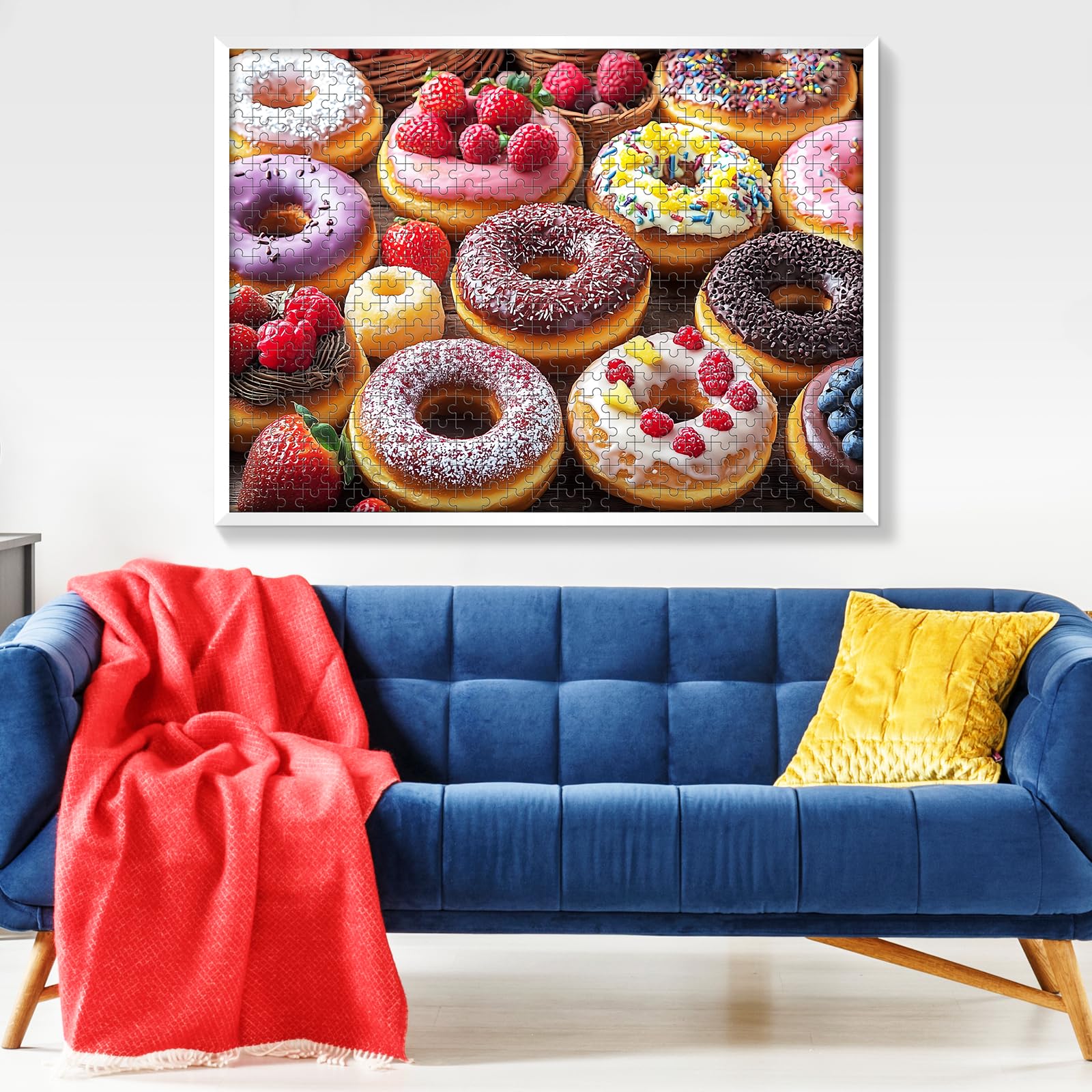 VOLUVOLU donut puzzle includes box and full-color poster for planning and display.
