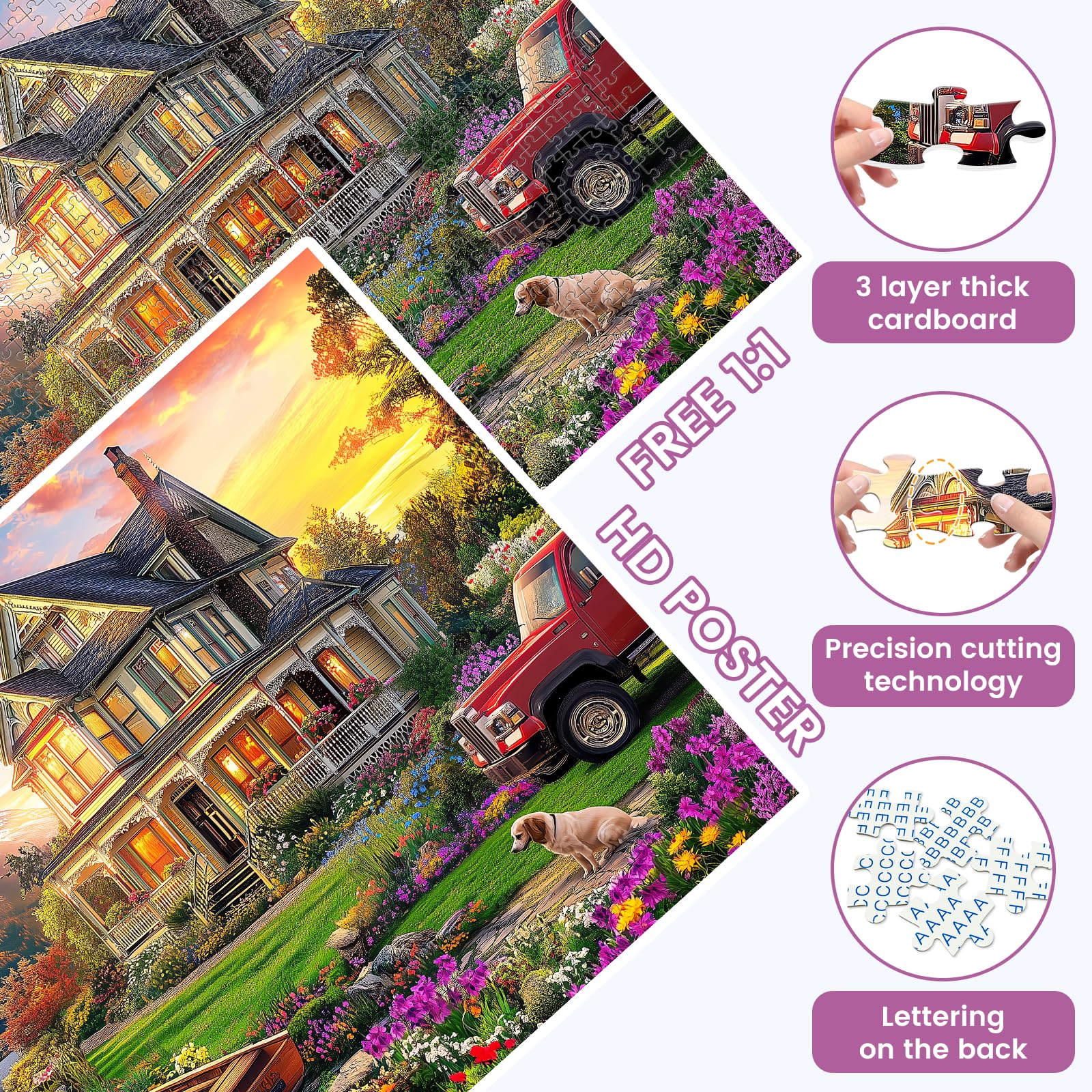VOLUVOLU puzzle includes a reference poster for easy guidance