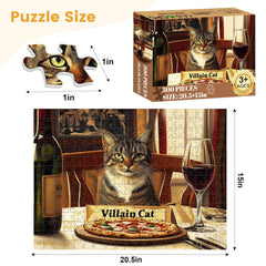 Voluvolu villain cat puzzle character for family-friendly fun