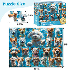 VOLUVOLU puppy jigsaw 500 pieces supports focused, entertaining evenings.