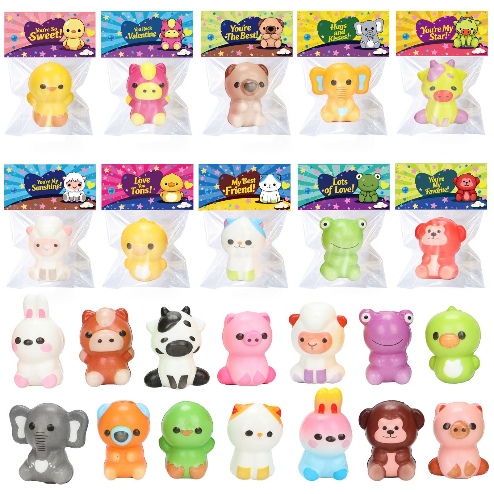 VOMAOK 24-pack slow rising squishy toys pack shot for gifting