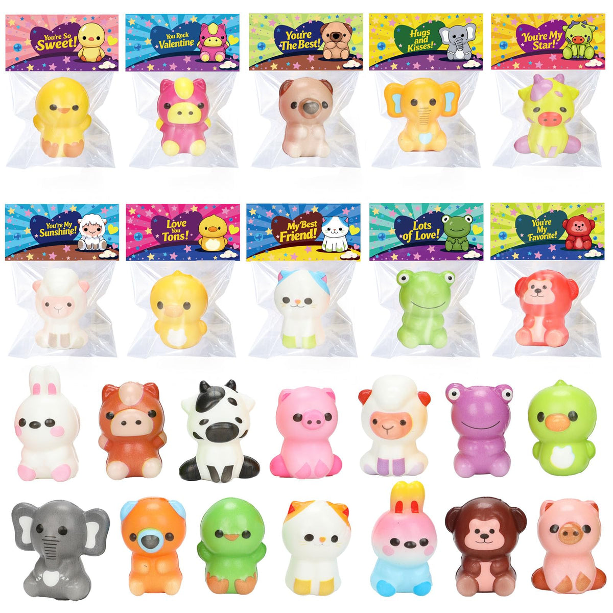 VOMAOK 24-pack slow rising squishy toys pack shot for gifting