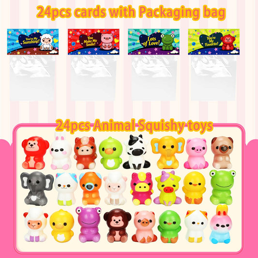 VOMAOK valentines cards 24pc close-up highlighting 12 designs for classroom exchanges