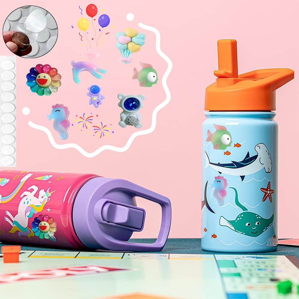 Vomkela resin accessories add colorful embellishments for slime art projects.