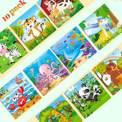 VOMYOZB tiger wooden puzzle for kids encourages focus and motor skills
