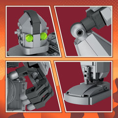 VONADO Iron Robot assembly-in-progress shows modular pieces for hands-on building fun.