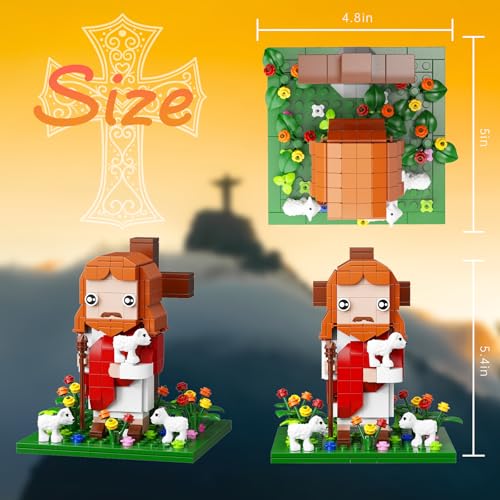 VONADO set with shepherd figures and cross ideal for diorama-style storytelling