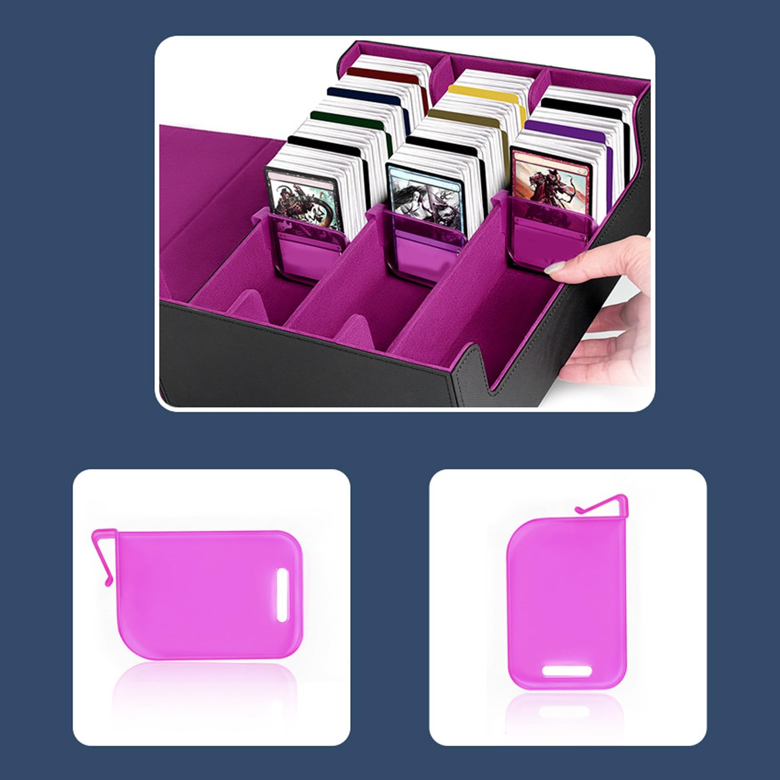 VONNST durable PP divider protects cards during sorting in offices.