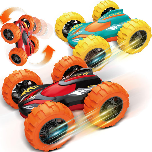 VONZAWAY double-sided flip monster truck reveals a new color with each flip during play.