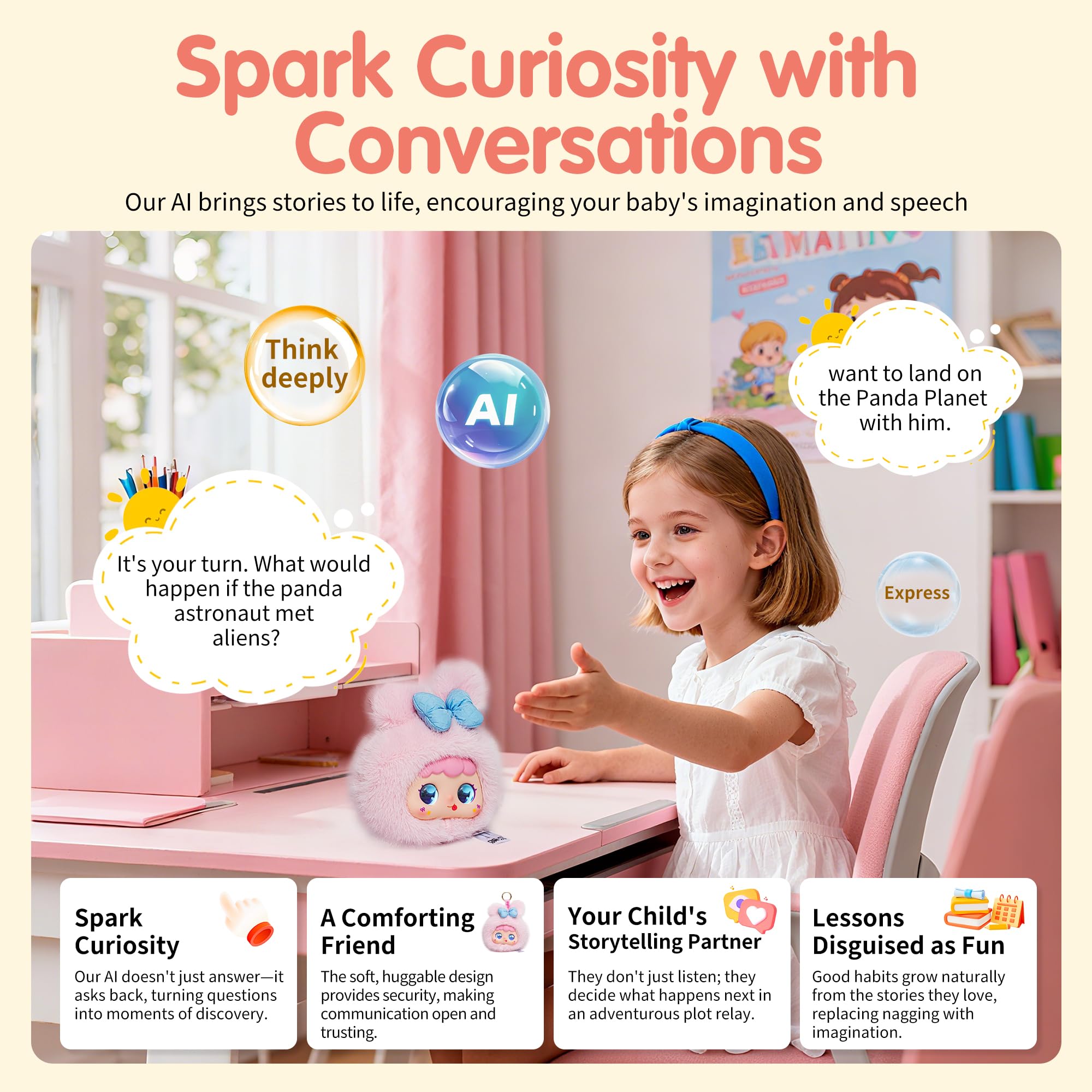 voopark AI stuffed animal multilingual chat mode with teacher and friend roles