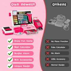 VOPOGLNE cash register playset educational value supports early math and motor skills.