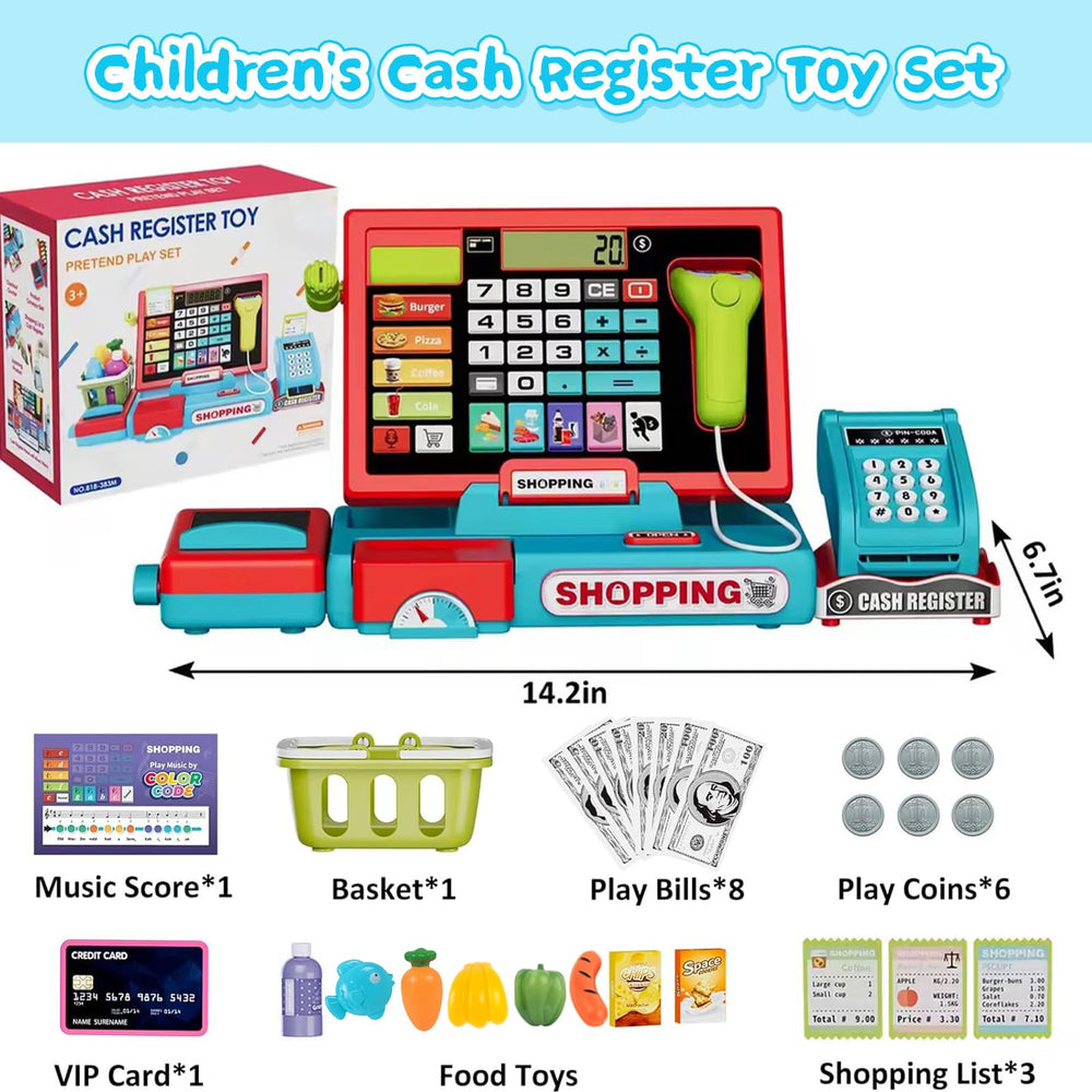 VOPOGLNE food toy set fueling realistic shopping scenarios.