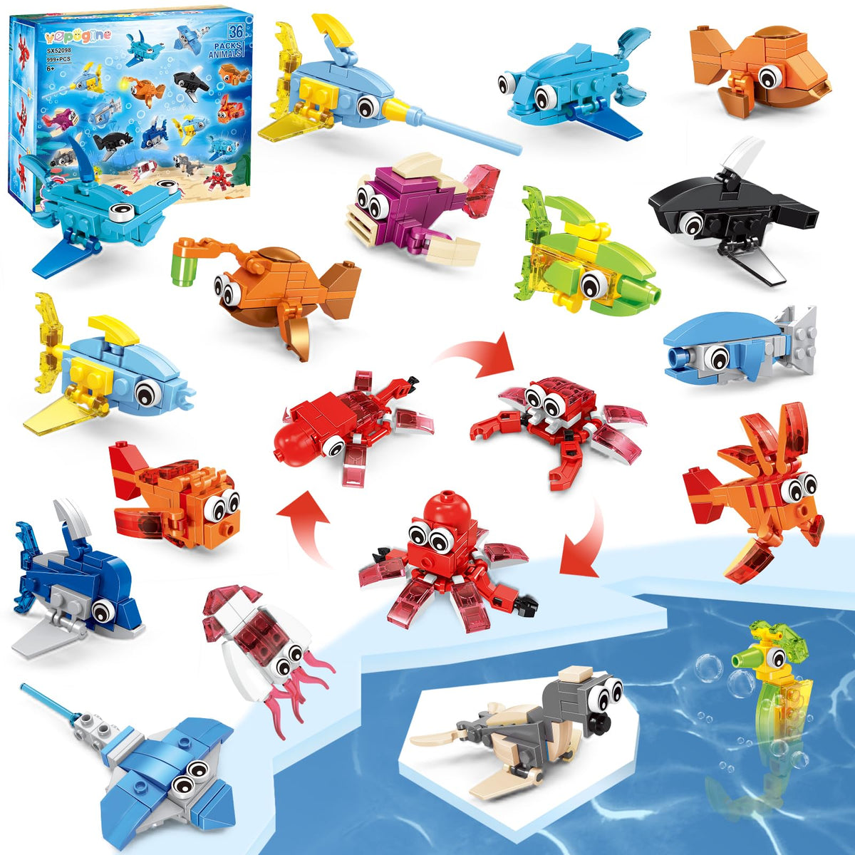 VOPOGLNE marine seahorse assembly boosts imaginative play and fine motor skills