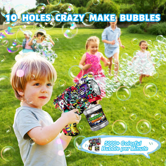 VORBLIX bubble gun 10-hole muzzle for rapid bubble bursts