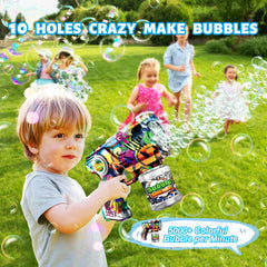 VORBLIX Bubble Gun in action creating bubbles