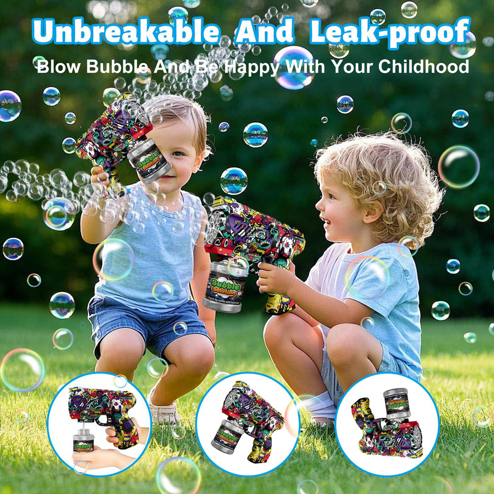 VORBLIX bubble gun features leak-proof design for spill-free fun