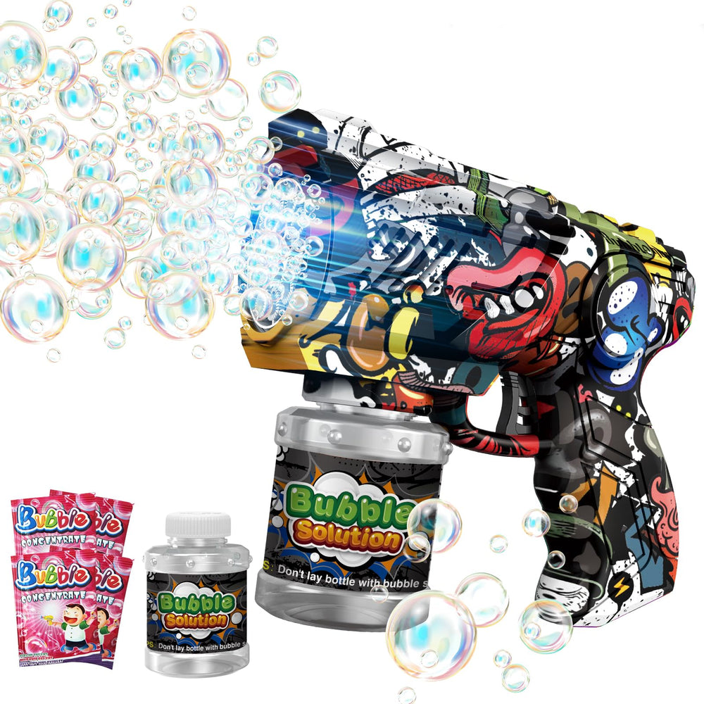 VORBLIX bubble gun with LED lights for colorful outdoor play.