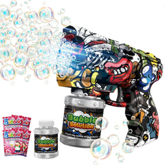 VORBLIX bubble gun with LED lights for colorful outdoor play.