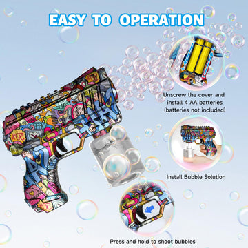 VORBLIX bubble gun used as a party favor at a children’s event