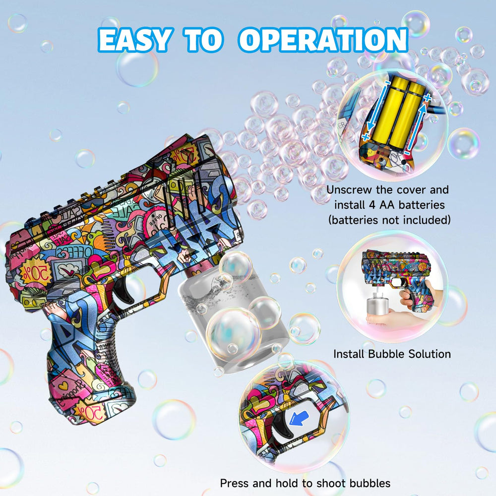 VORBLIX bubble gun used as a party favor at a children’s event
