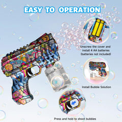 VORBLIX bubble gun used as a party favor at a children’s event