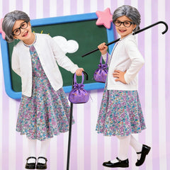 VORLITS 100 Days Old Lady coat paired with the dress for a complete look.