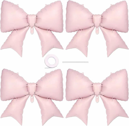 Vorplick giant pink bow balloon 38in as a bold centerpiece for celebrations