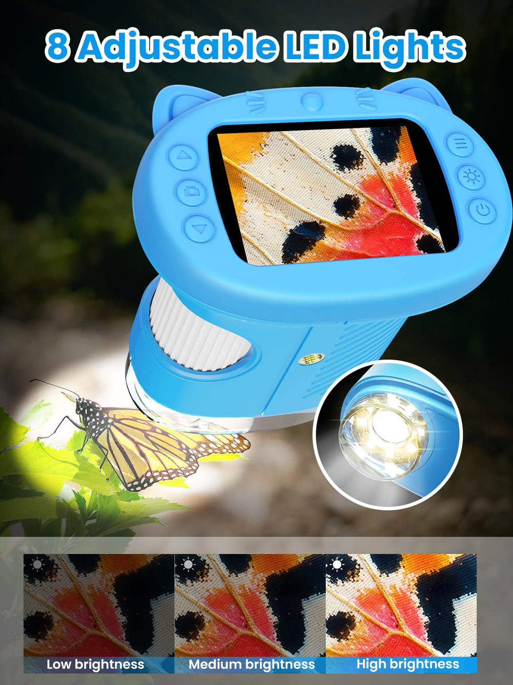 Vorth device memory card slot enables saving photos and videos