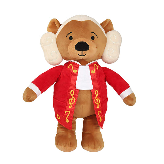 Vosego Amadeus Mozart Plush Bear close-up showing soothing music for babies