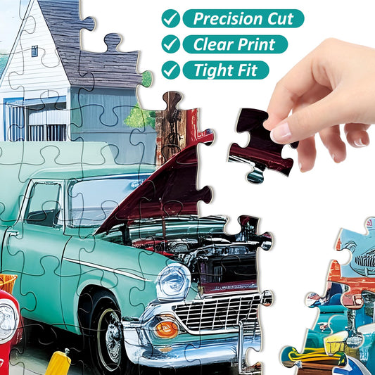 VoYouTwo puzzle features cat and car theme with vibrant colors