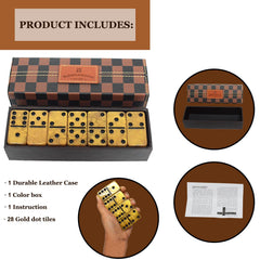 Vovotuzzi Dominoes durable acrylic tiles resist wear during play.
