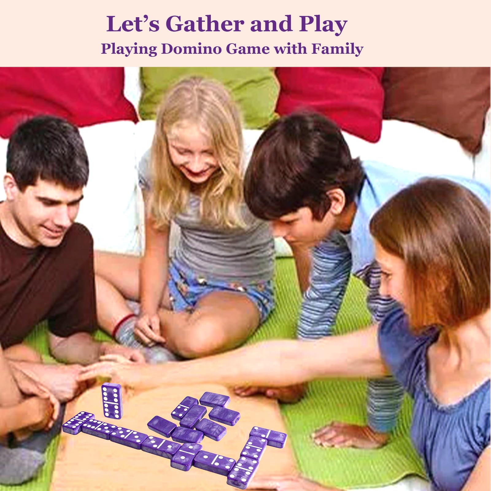 Vovotuzzi purple marble dominos as a stylish gift idea