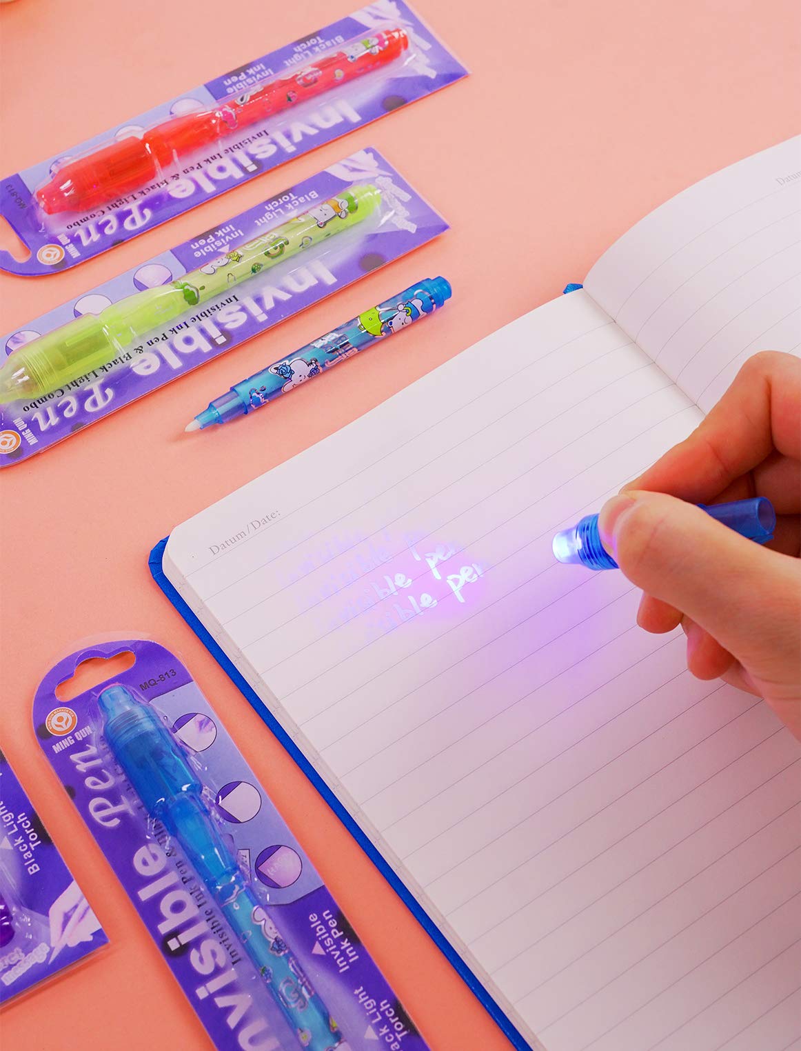 VOVRU UV light cap reveals hidden messages for party clues.