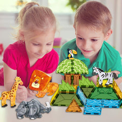 Voxifyx zebra tile adds striped color to magnetic builds.