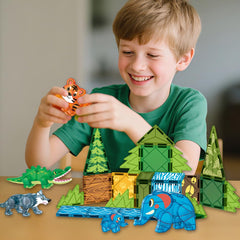 Voxifyx magnetic tiles wolf: dynamic figure encourages creative problem solving and spatial awareness.