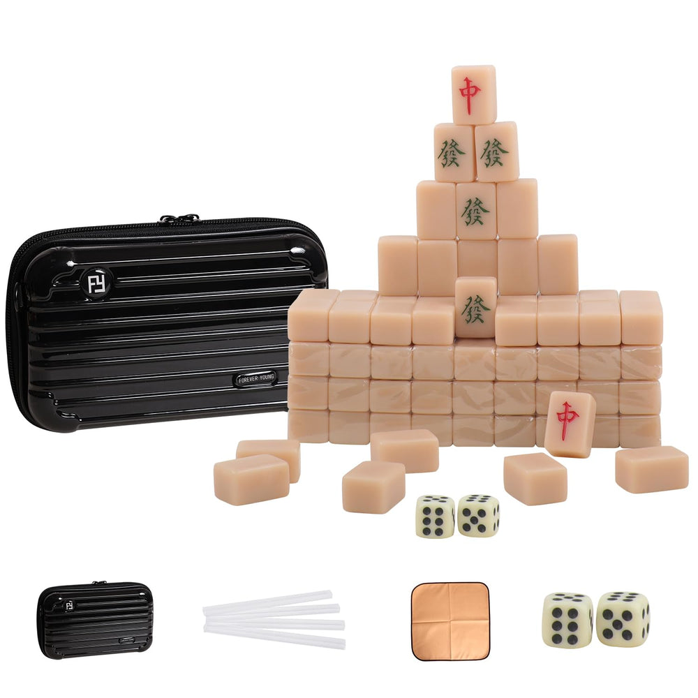 VPH mini mahjong travel case with tiles, ideal for on-the-go play.