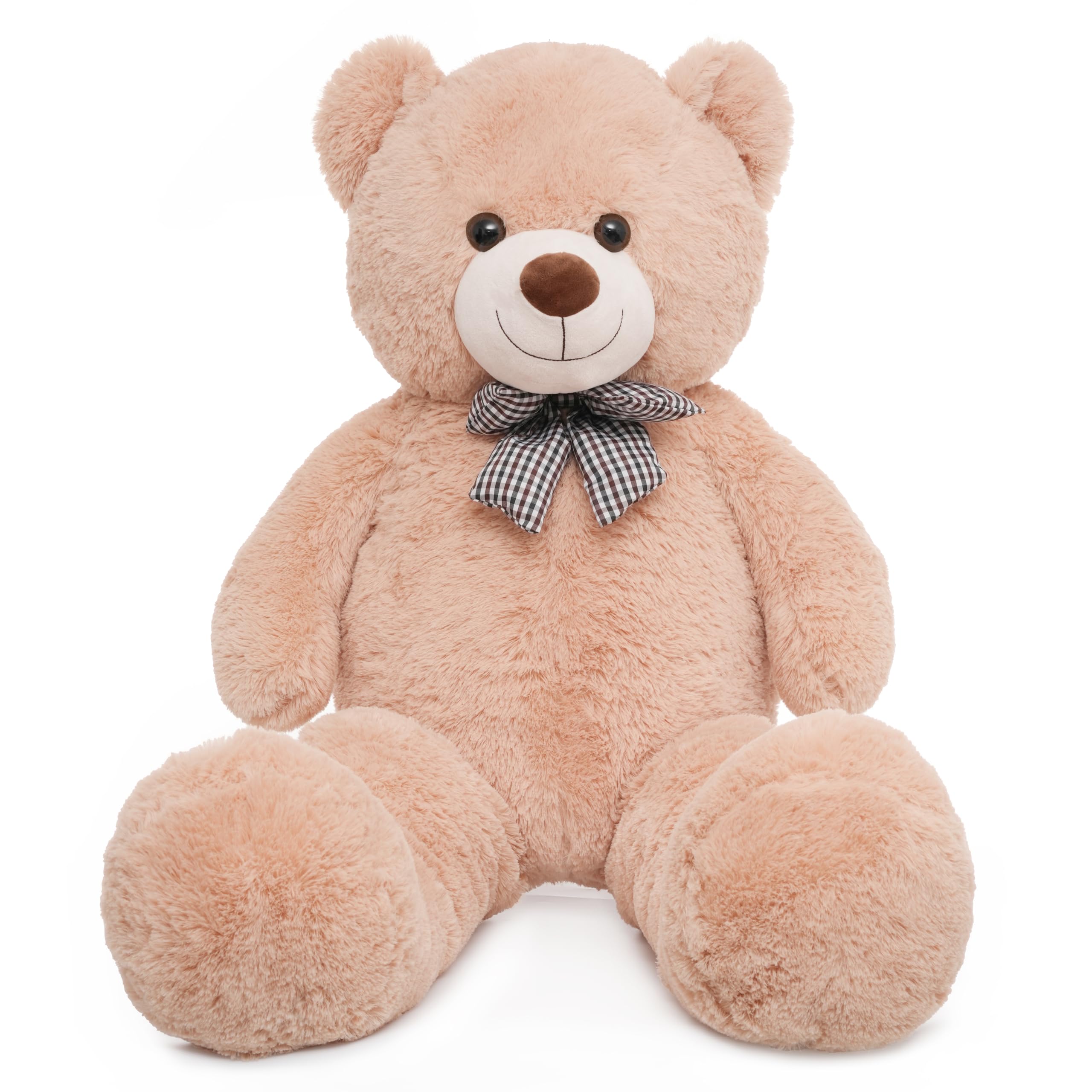 Vposyako 47-inch giant teddy bear in light brown, perfect for warm hugs