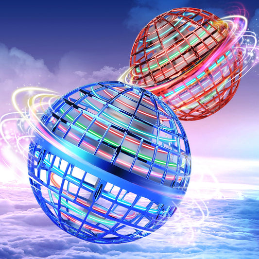 Vrainito Flying Orb Ball front view shows compact design for indoor play
