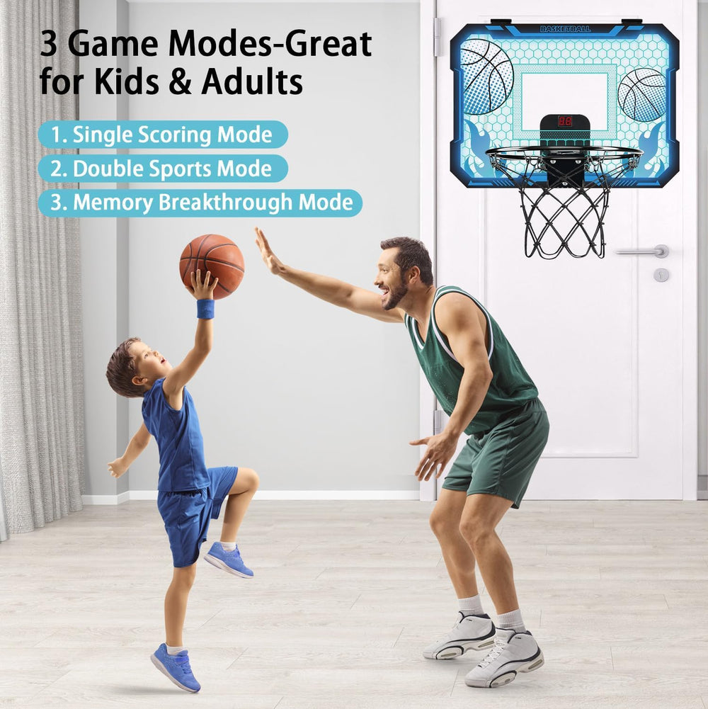 VROGTIK durable rim and backboard protect walls during play.