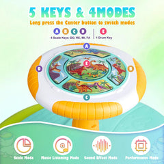 VROGTIK 360° spin handle encourages rhythm and motor exploration