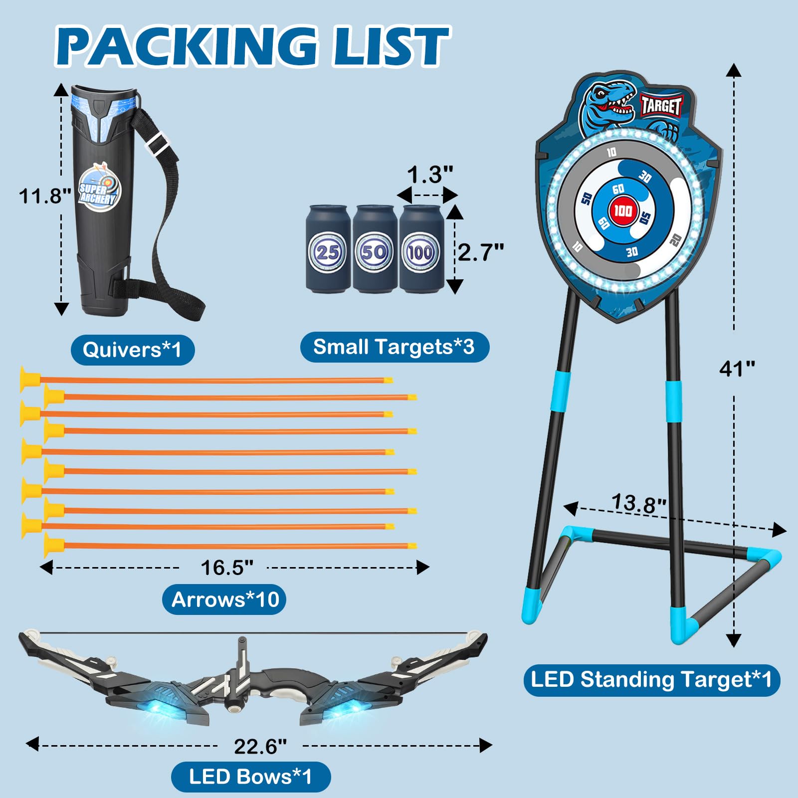 VROGTIK archery quiver keeps arrows organized during play