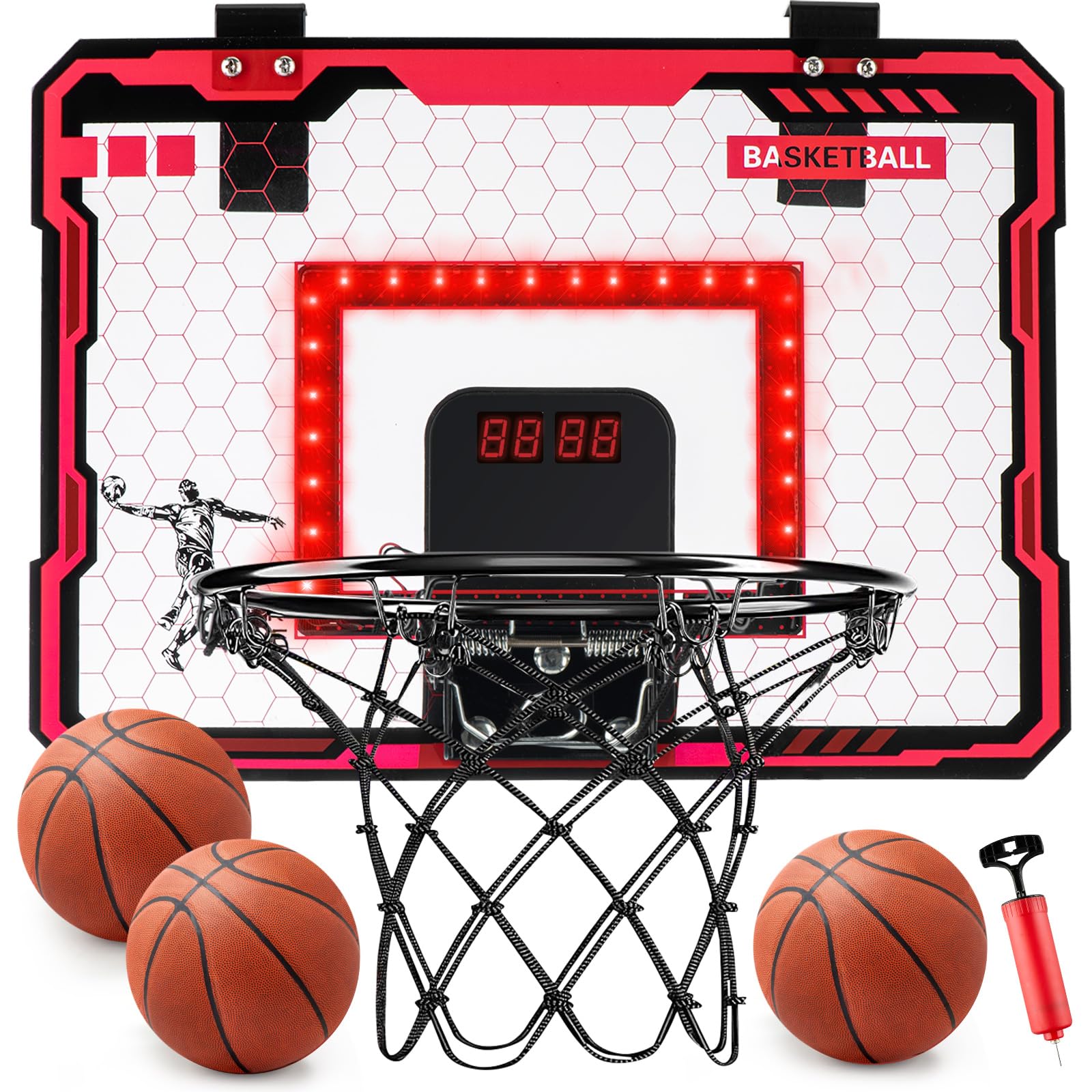 VROGTIK indoor basketball hoop with rim for durable, playful dunk sessions.