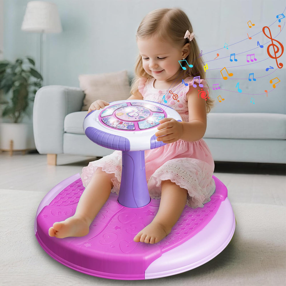 VROGTIK sit-and-spin seat with LED lights boosts coordination and sensory play.
