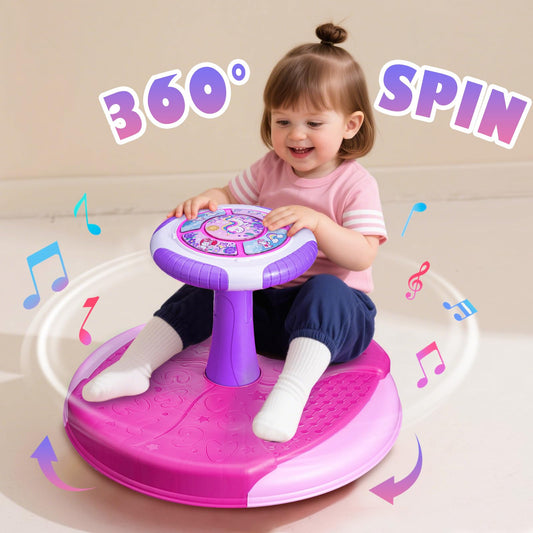 VROGTIK Sit and Spin toy assembly shows quick setup for instant play.
