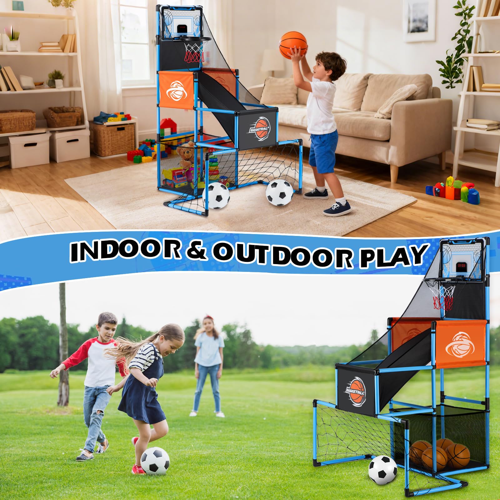 VROGTIK soccer goal balls included for immediate shoot and score practice