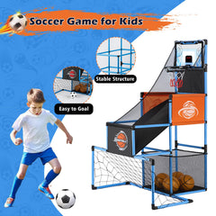 VROGTIK soccer goal for kids set up in a backyard for active kicks