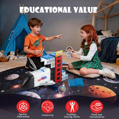 VROGTIK Space Station set includes planetary elements for creative STEM building.
