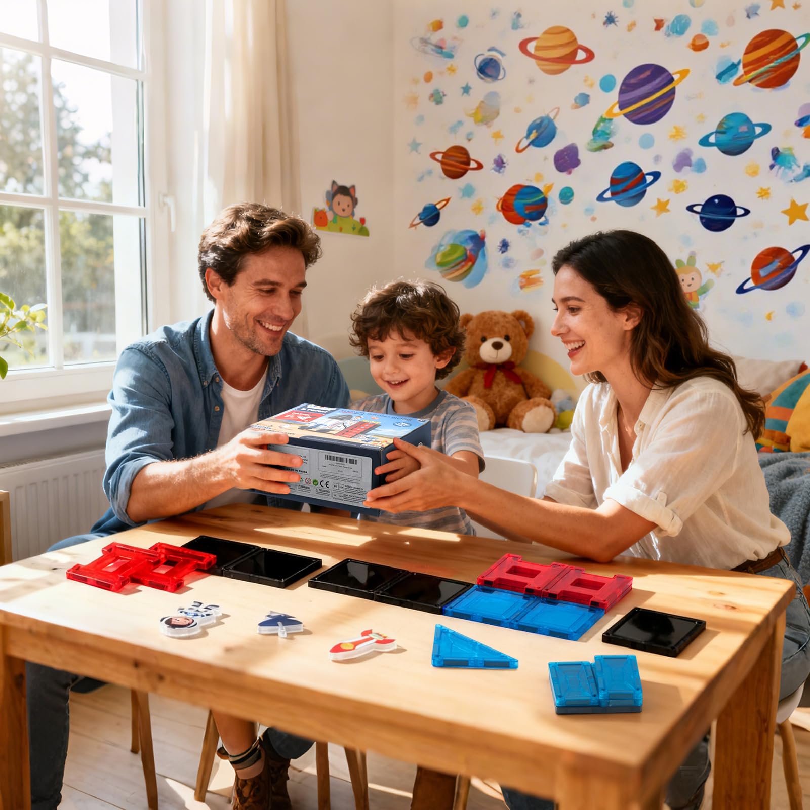 VROGTIK Space Theme Tiles set is ideal for ages 4-8, sparking curiosity and hands-on learning.